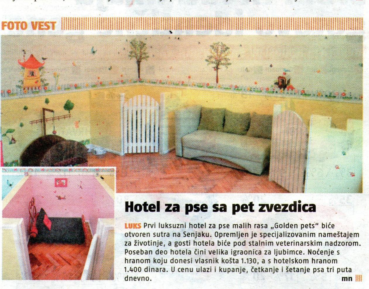Opening of the “Golden pets” Hotel